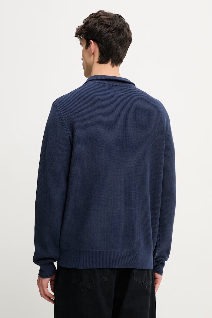 Levi's пуловер мъжки с добавена вълна LIGHTWEIGHT HM QUARTER ZIP син 0058U