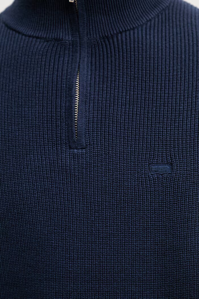 Levi's пуловер мъжки с добавена вълна LIGHTWEIGHT HM QUARTER ZIP син 0058U