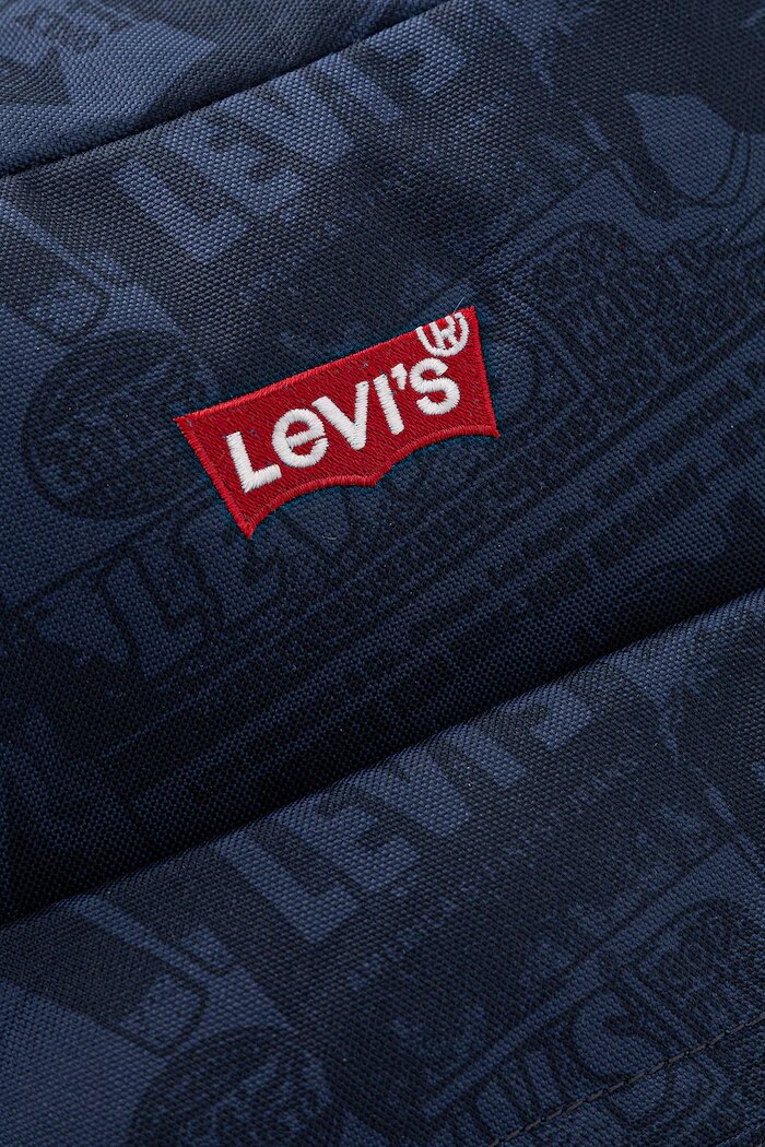 Levi's Раница L-Pack Standard в тъмносиньо голям размер с десен D5463-0020