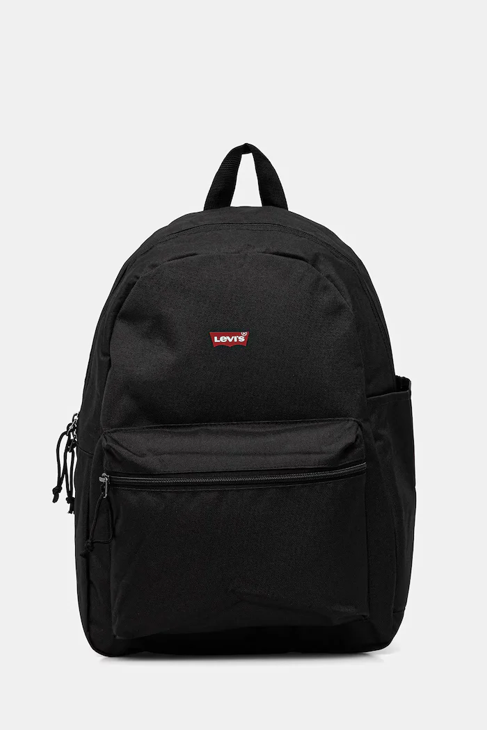 Levi's Раница в черно голям размер с изчистен дизайн 004C7