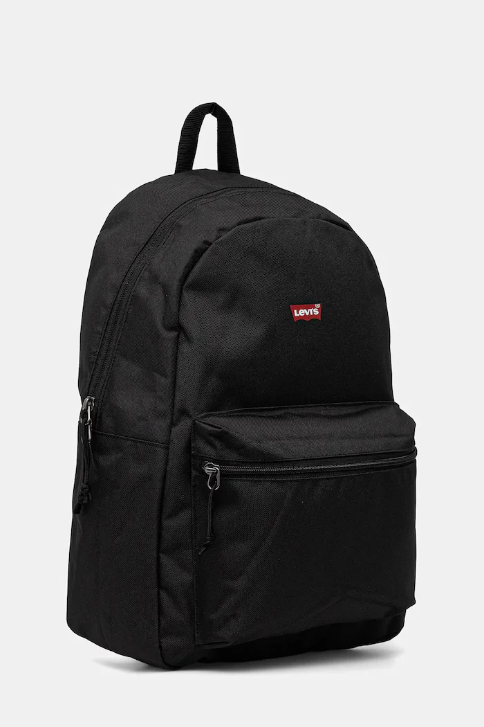 Levi's Раница в черно голям размер с изчистен дизайн 004C7