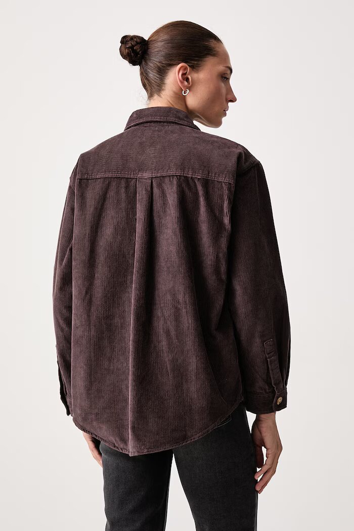 Levi's риза дамска от джинс IRIS OVERSHIRT кафява 001SS
