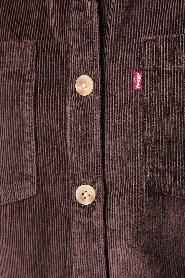 Levi's риза дамска от джинс IRIS OVERSHIRT кафява 001SS