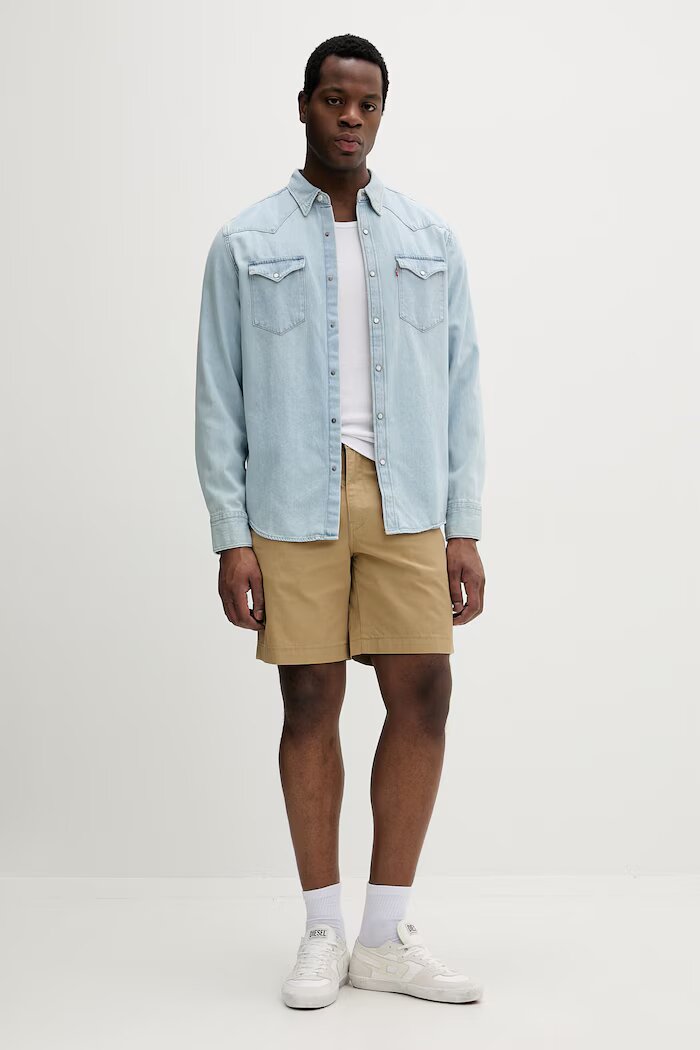 Levi's Риза Мъжка деним BARSTOW WESTERN STANDARD синя 85744-0118