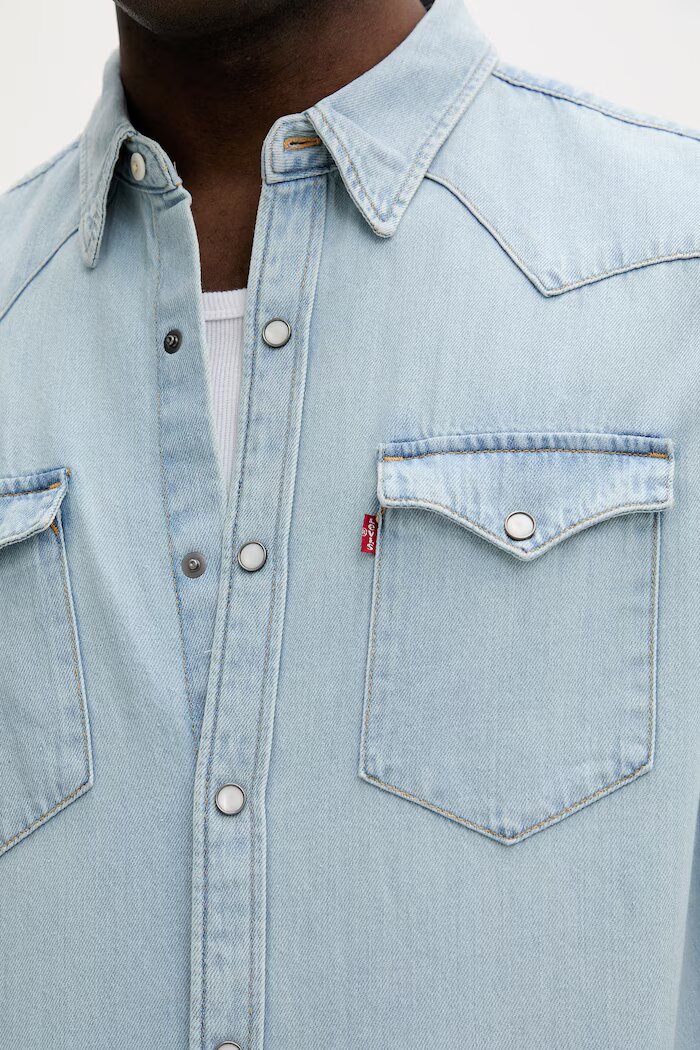 Levi's Риза Мъжка деним BARSTOW WESTERN STANDARD синя 85744-0118