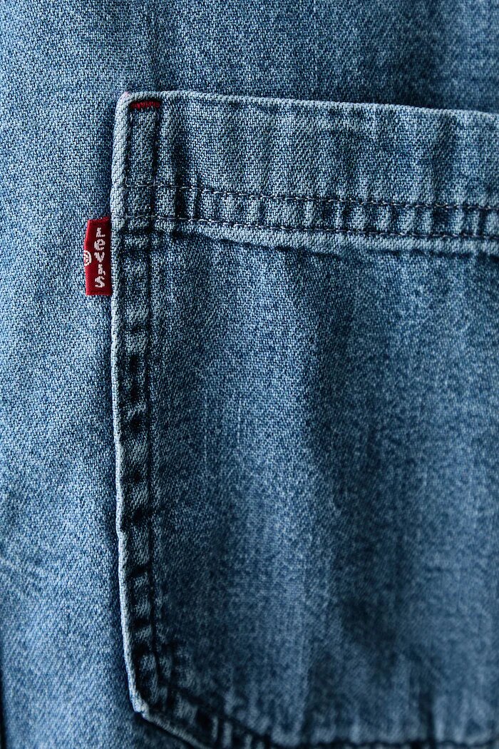 Levi's риза мъжка от деним MARIPOSA WORKER синя 0085D-0002