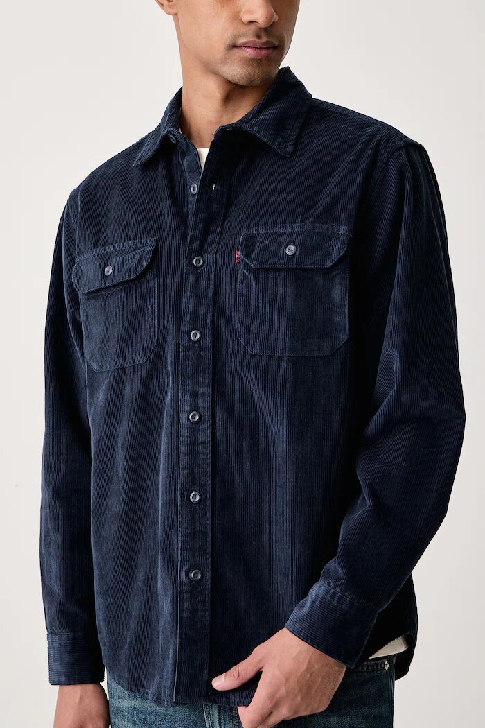Levi's риза от джинс CLASSIC WORKER тъмносиня 19587