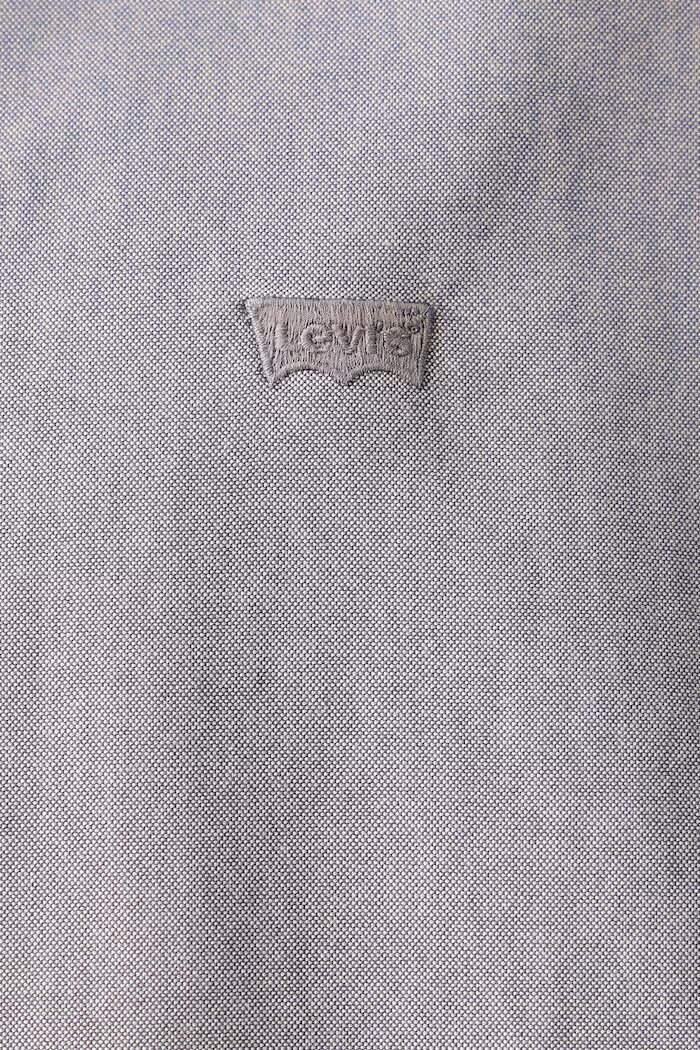 Levi's риза тип Оксфорд мъжка от памук BATTERY HOUSEMARK STANDARD сива на райе 0085A