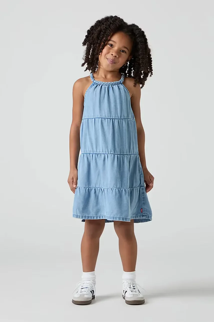Levi's Рокля HALTER TIERED DRESS