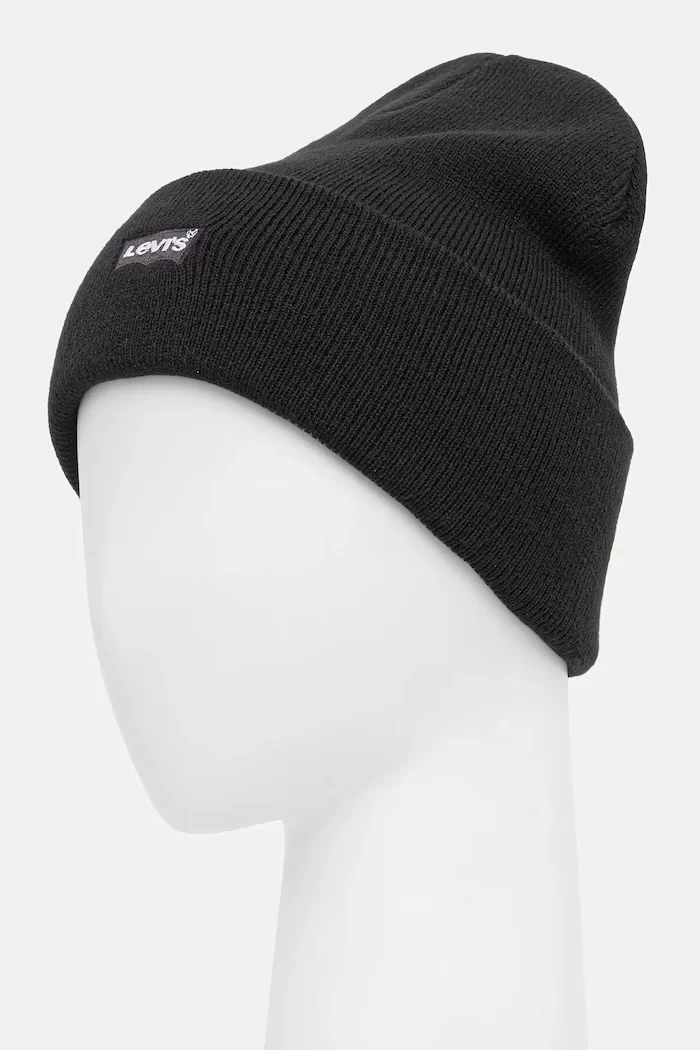 Levi's шапка beanie за деца LAN TONAL EMBROIDERED BEANIE черна 9A8707