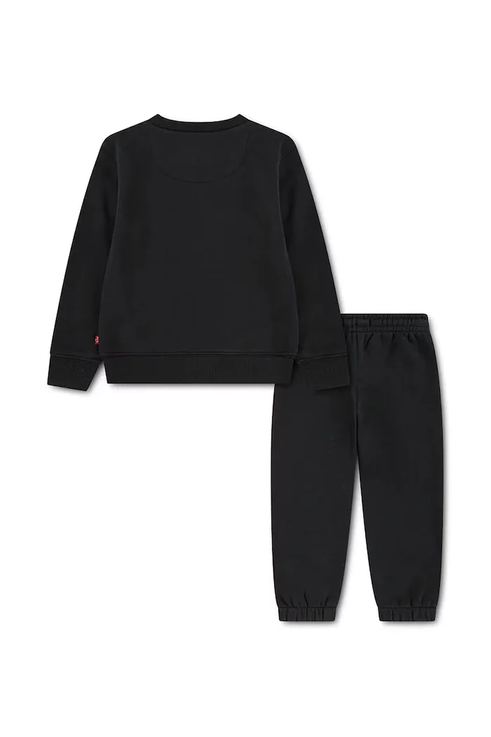 Levi's спортен комплект анцуг за деца с памук HOODIE & JOGGER SET черен 8EP012