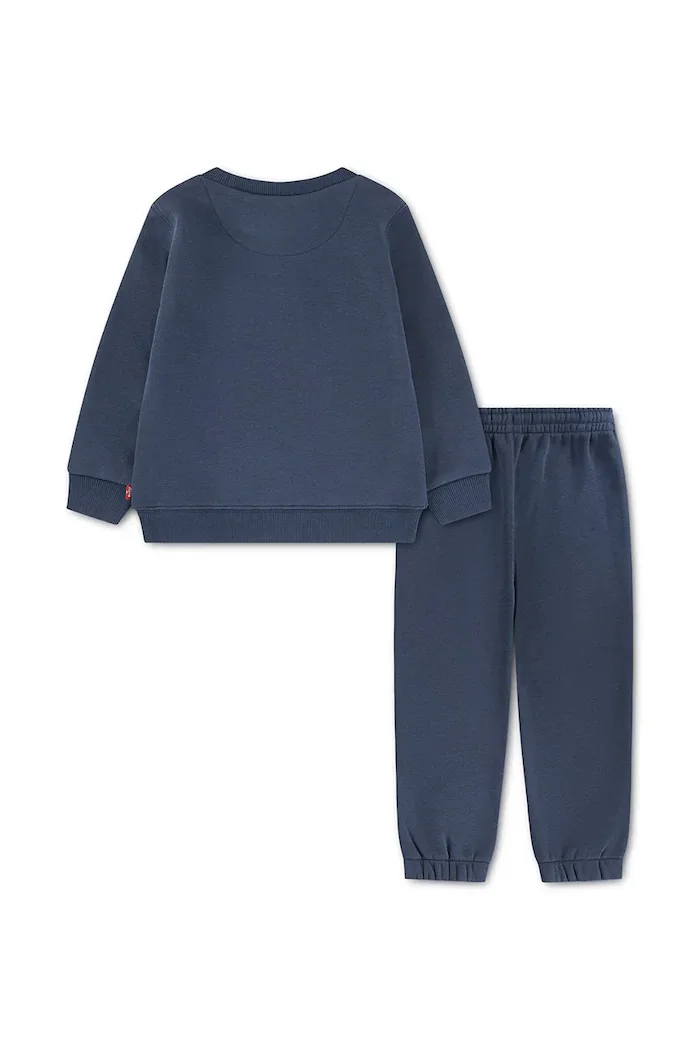 Levi's спортен комплект анцуг за деца с памук HOODIE & JOGGER SET тъмносин 9EP012
