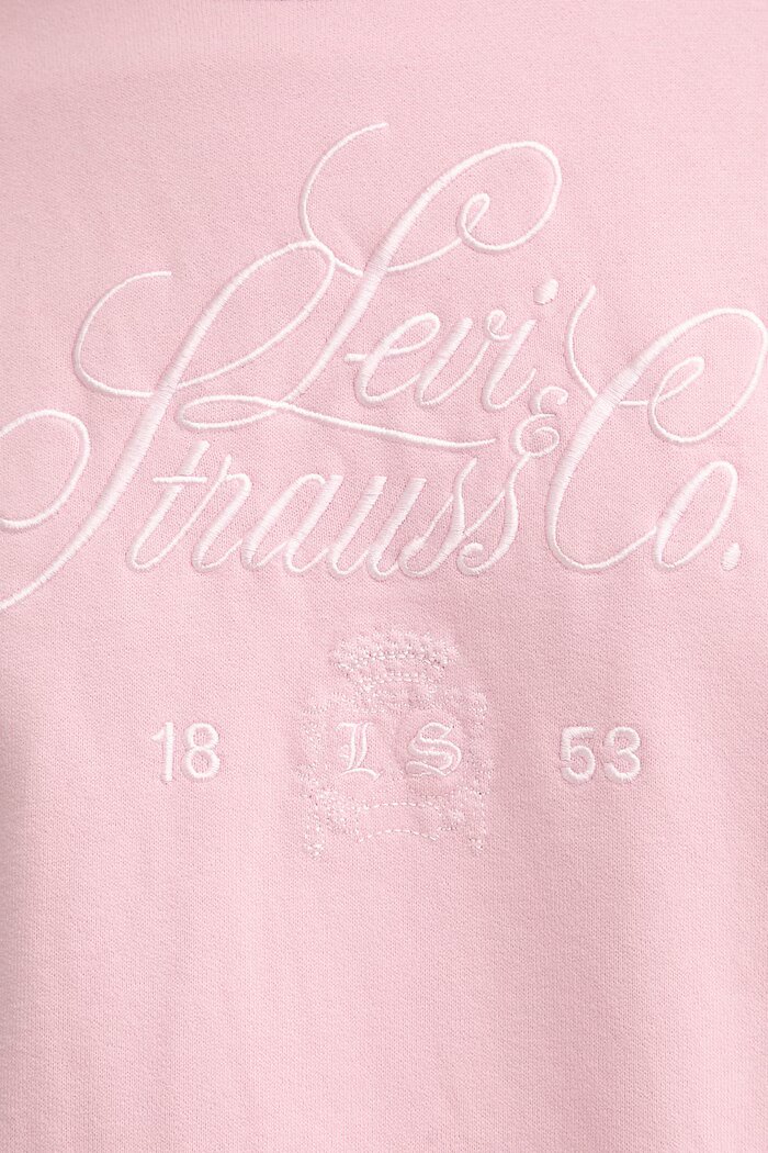 Levi's суичър дамски с памук GR VINTAGE BOXY CREW розов 005OZ