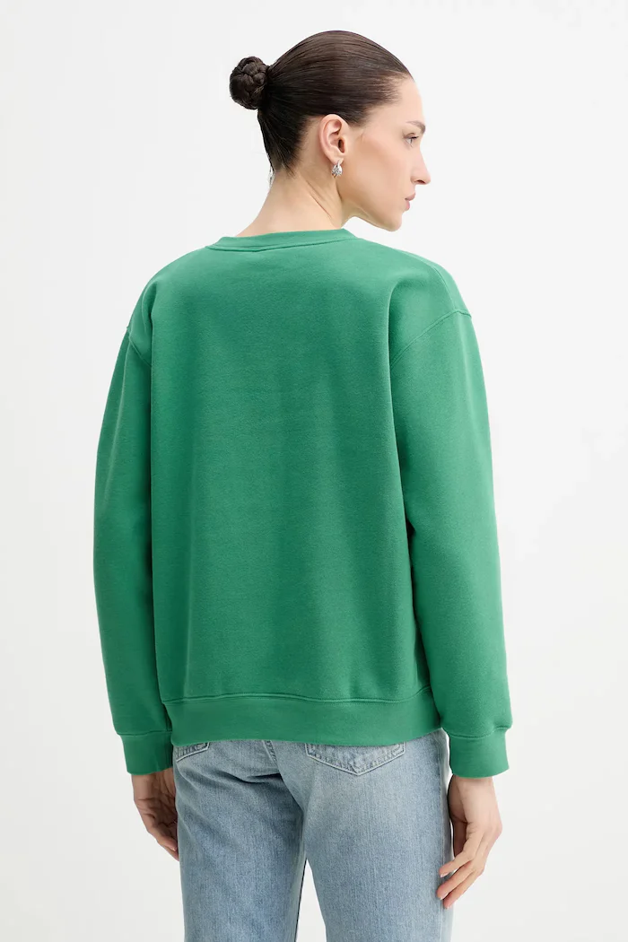 Levi's Суичър EVERYDAY SWEATSHIRT в зелено с изчистен дизайн A5942-0055