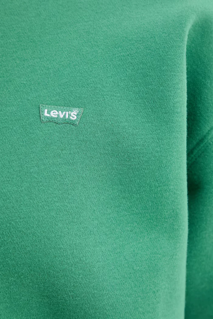 Levi's Суичър EVERYDAY SWEATSHIRT в зелено с изчистен дизайн A5942-0055
