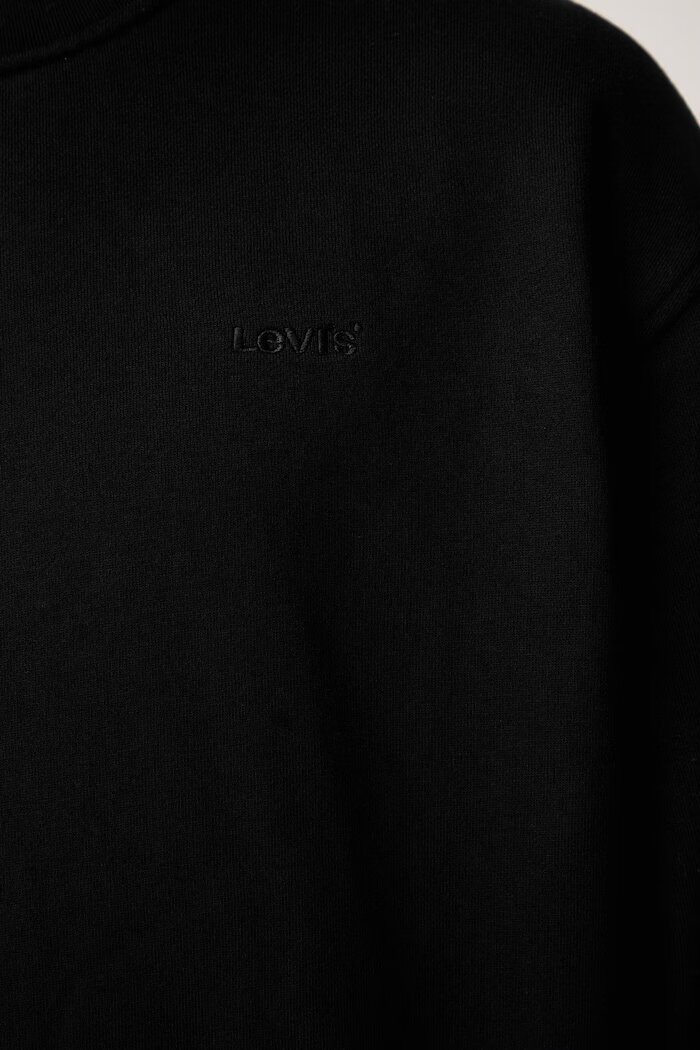 Levi's суичър мъжки с памук SWEATS CREW черен A1572