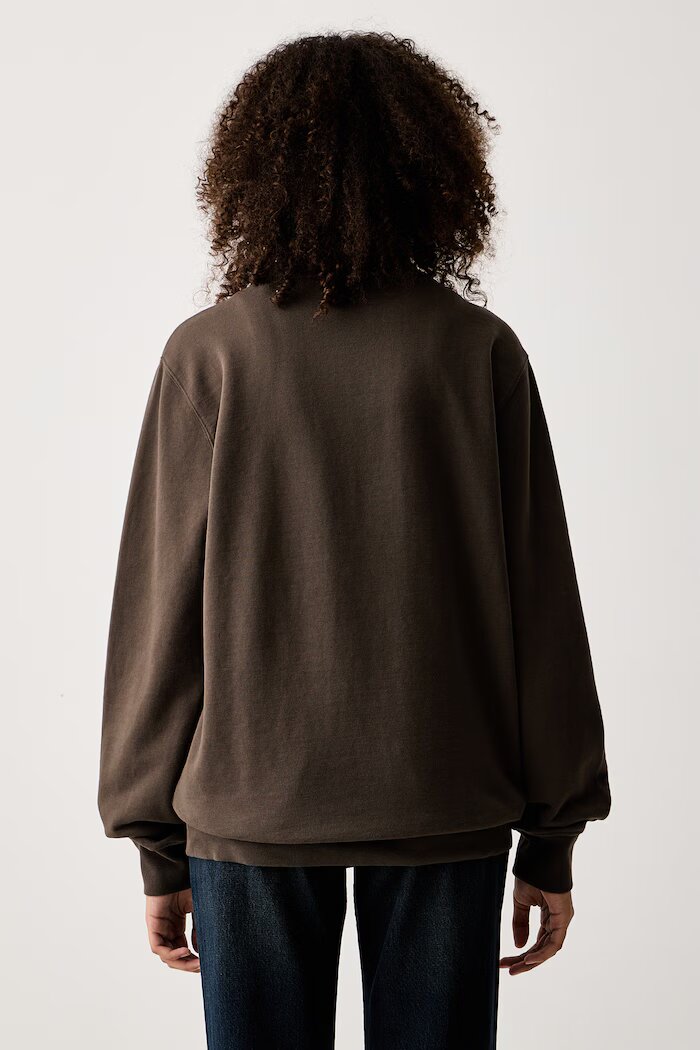 Levi's суичър от памук LSE_ORIGINAL HM 1/4 ZIP кафяв 001B9