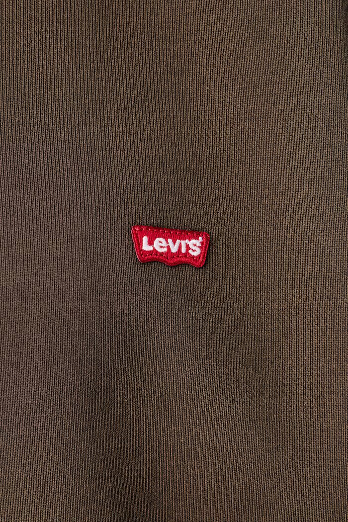 Levi's суичър от памук LSE_ORIGINAL HM 1/4 ZIP кафяв 001B9