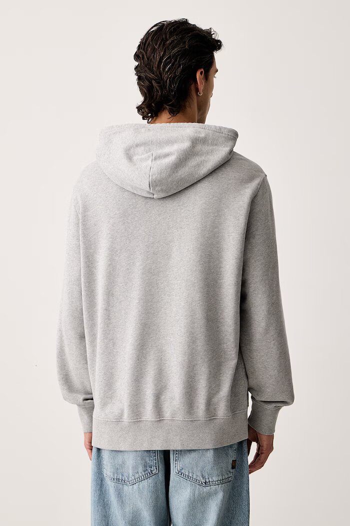 Levi's суичър с качулка мъжки от памук THE ORIGINAL HM сив 34581