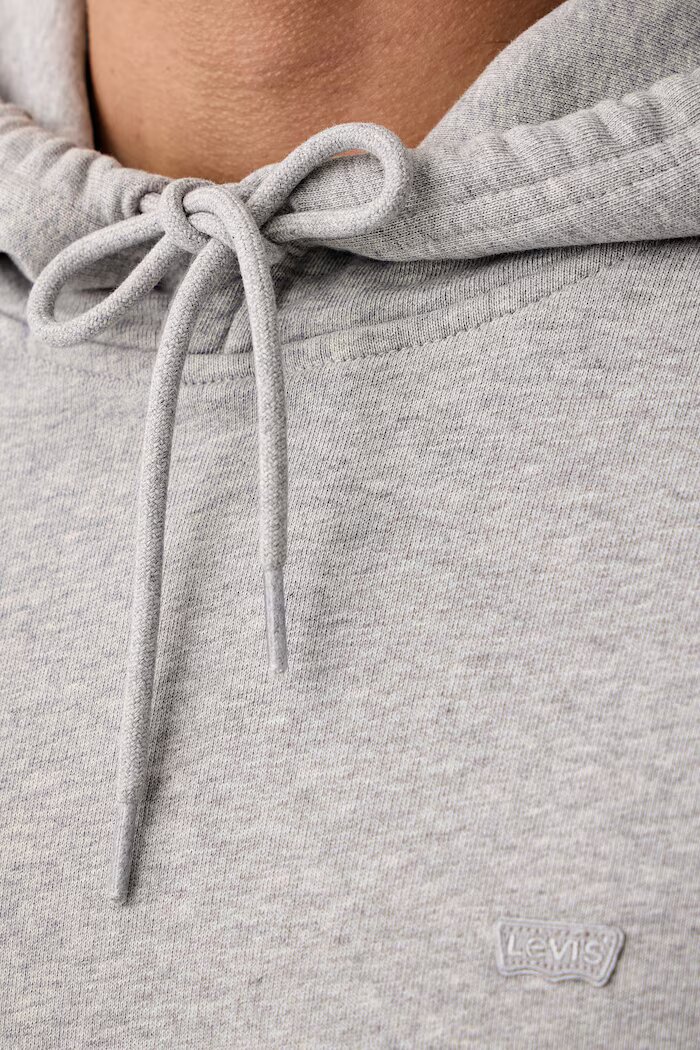 Levi's суичър с качулка мъжки от памук THE ORIGINAL HM сив 34581