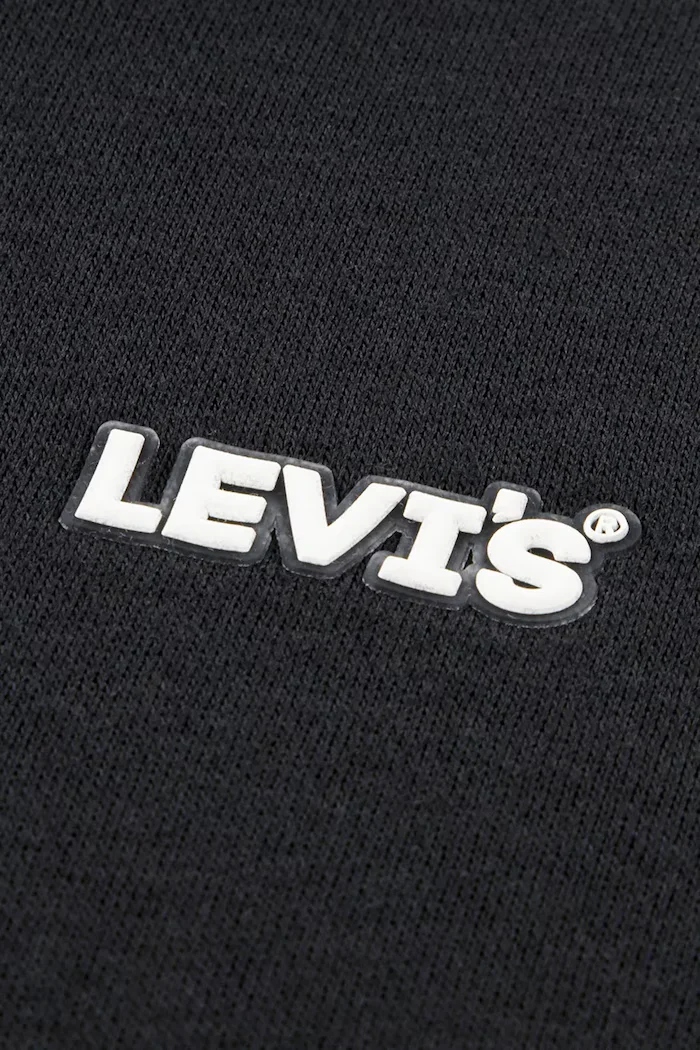 Levi's суичър с цип и качулка за деца с памук ESSENTIAL HOODIE черен 9ER729