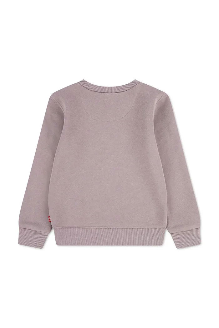 Levi's суичър за деца MINI LOGO CREWNECK SWEATSH виолетов 8EE331