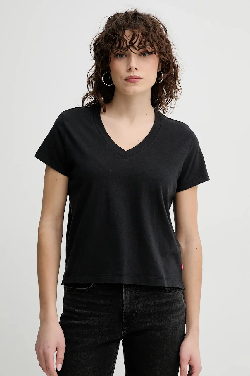 Levi's Тениска BOXY VNECK TEE