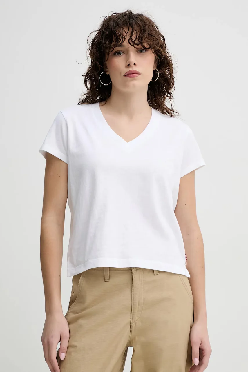 Levi's Тениска BOXY VNECK TEE