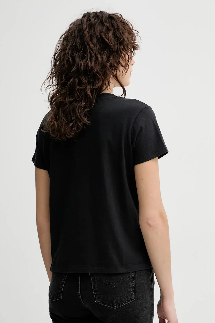 Levi's Тениска BOXY VNECK TEE в черно A8774