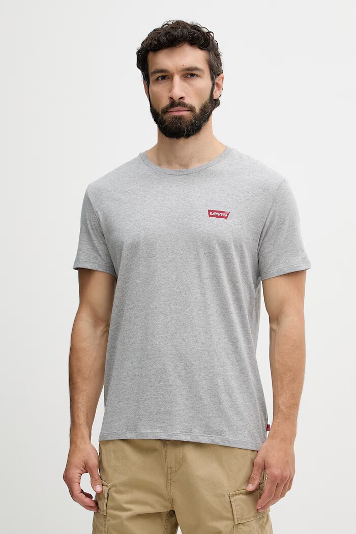 Levi's тениска мъжка от памук 2 броя бяла