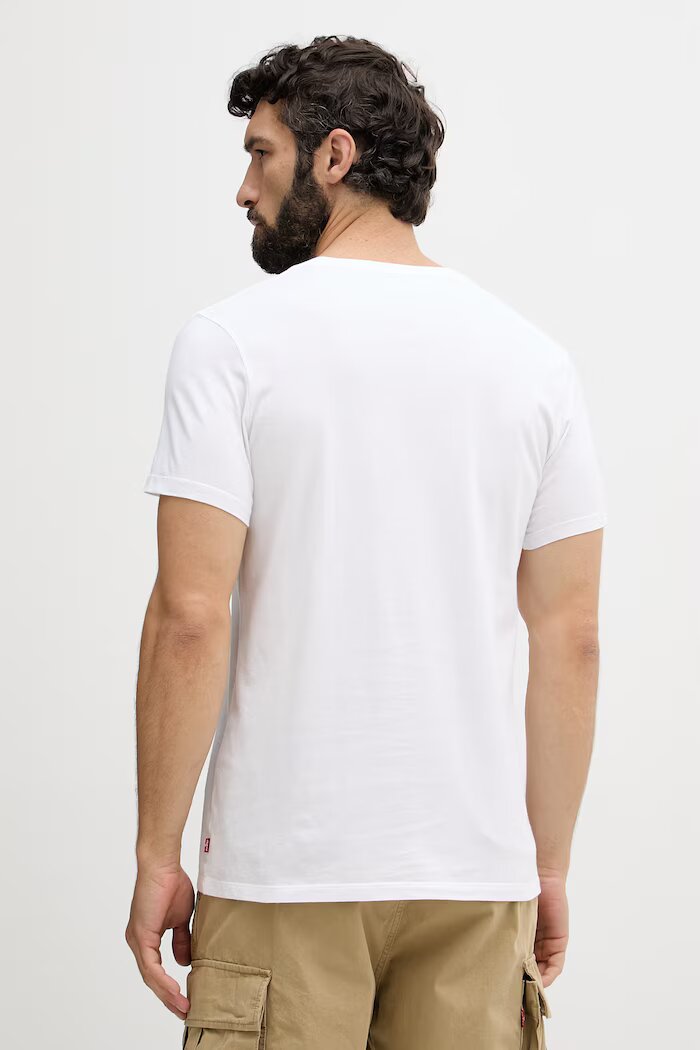 Levi's тениска мъжка от памук 2 броя бяла