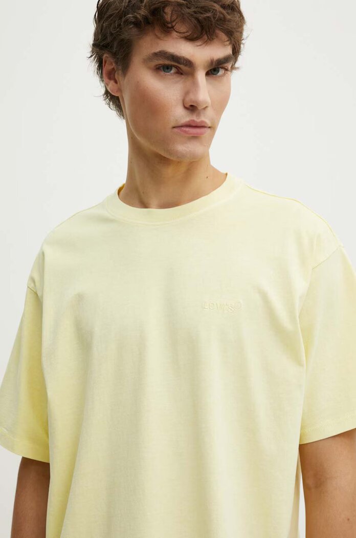 Levi's тениска мъжка от памук RED TAB VINTAGE жълта A0637
