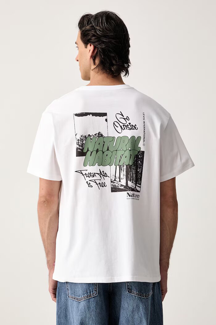 Levi's тениска мъжка от памук RELAXED FIT TEE бяла 16143-2627