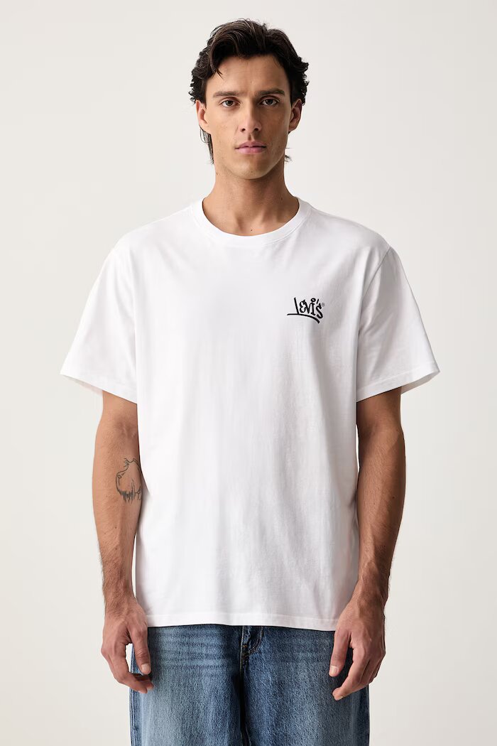 Levi's тениска мъжка от памук RELAXED FIT TEE бяла 16143-2627