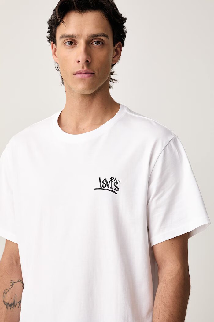 Levi's тениска мъжка от памук RELAXED FIT TEE бяла 16143-2627