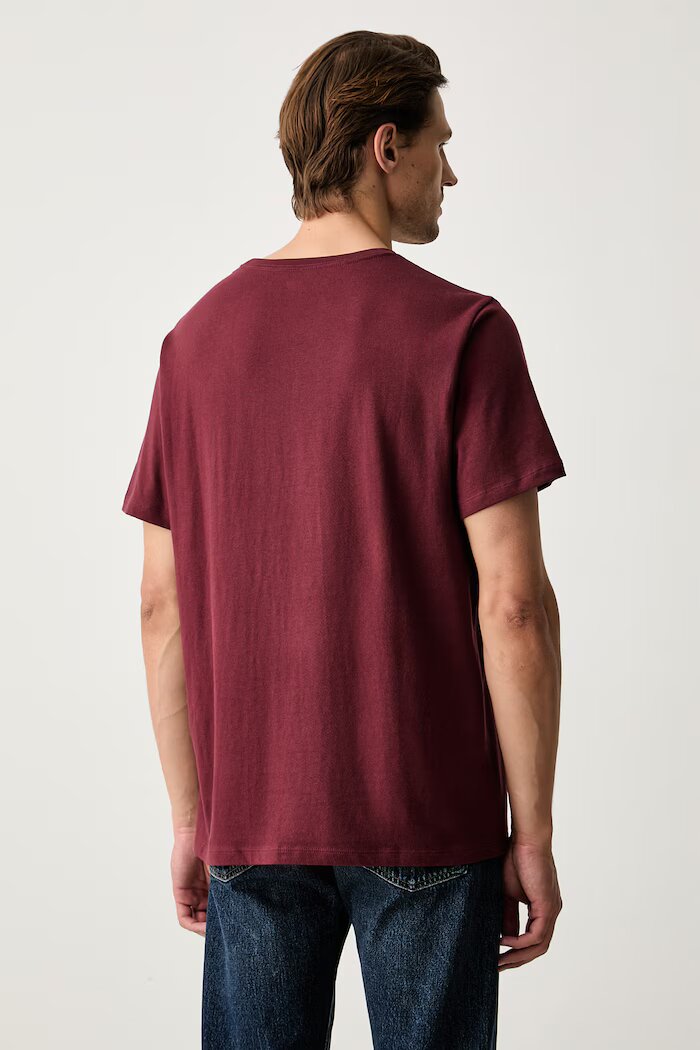 Levi's тениска мъжка от памук SS ORIGINAL HM TEE бордо 56605