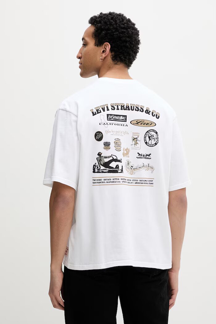 Levi's тениска мъжка памучна WW GR x WORKWEAR бяла 003XL