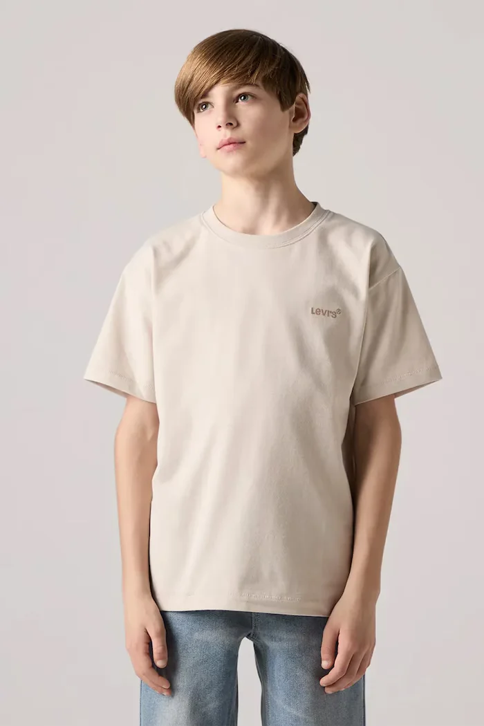 Levi's тениска за деца с памук RED TAB VINTAGE TEE бежова 9EP595