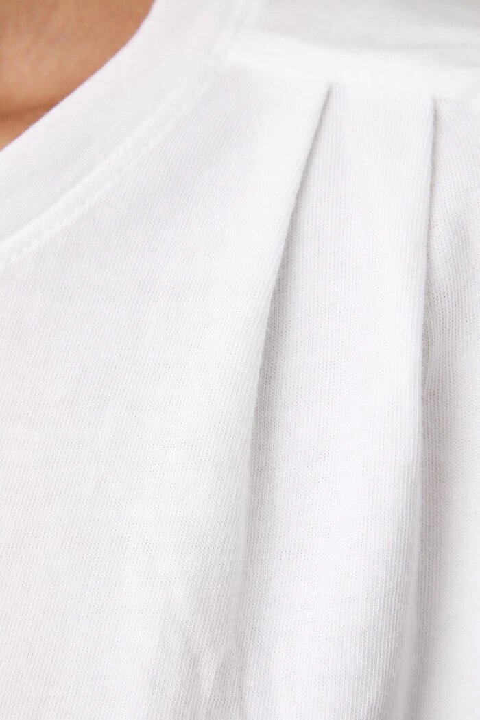 Levi's топ дамски от памук PLEATED MUSCLE TANK бял 0085U