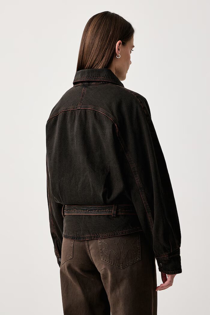 Levi's яке дамско от деним 80S BOMBER кафяво 0088X