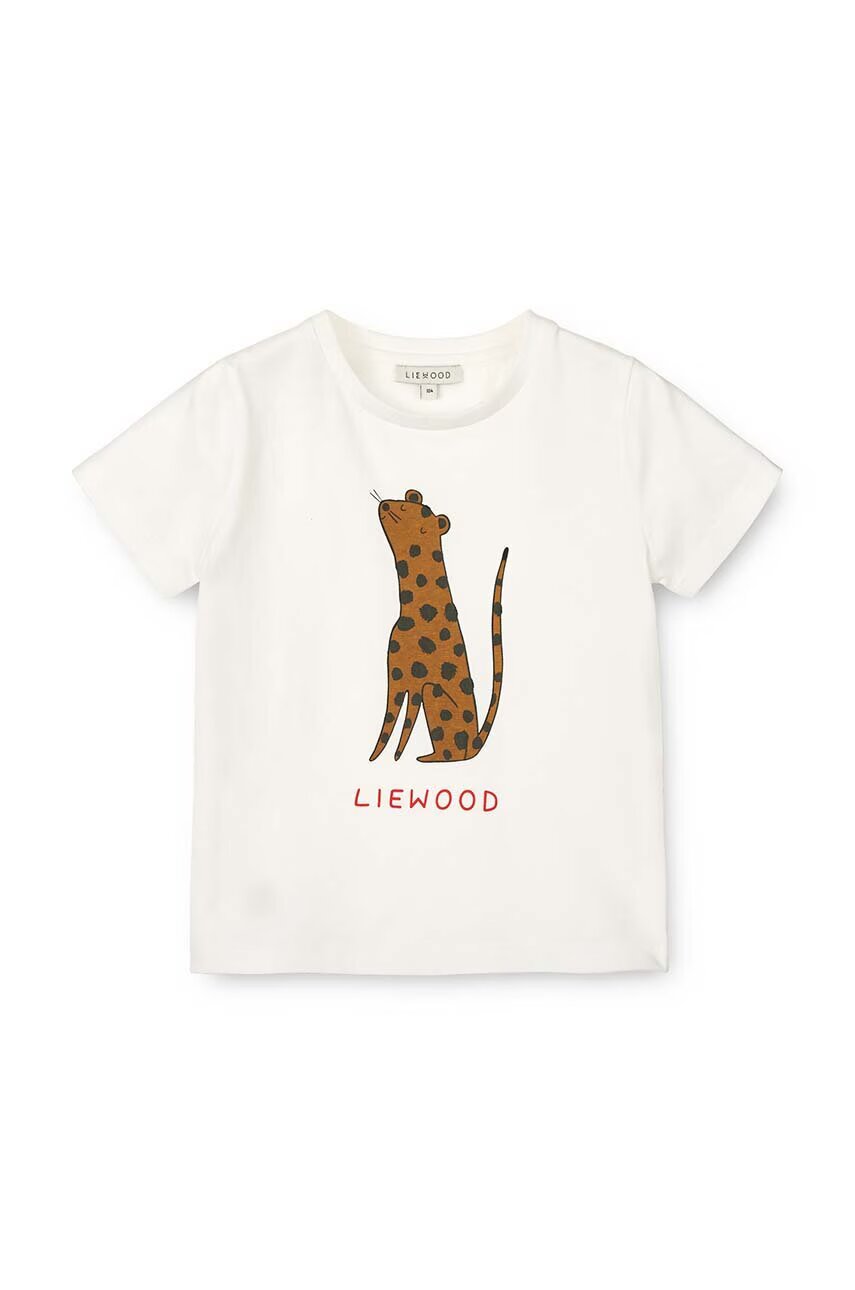 Liewood Бебешка памучна тениска Apia Baby Placement Shortsleeve T-shirt