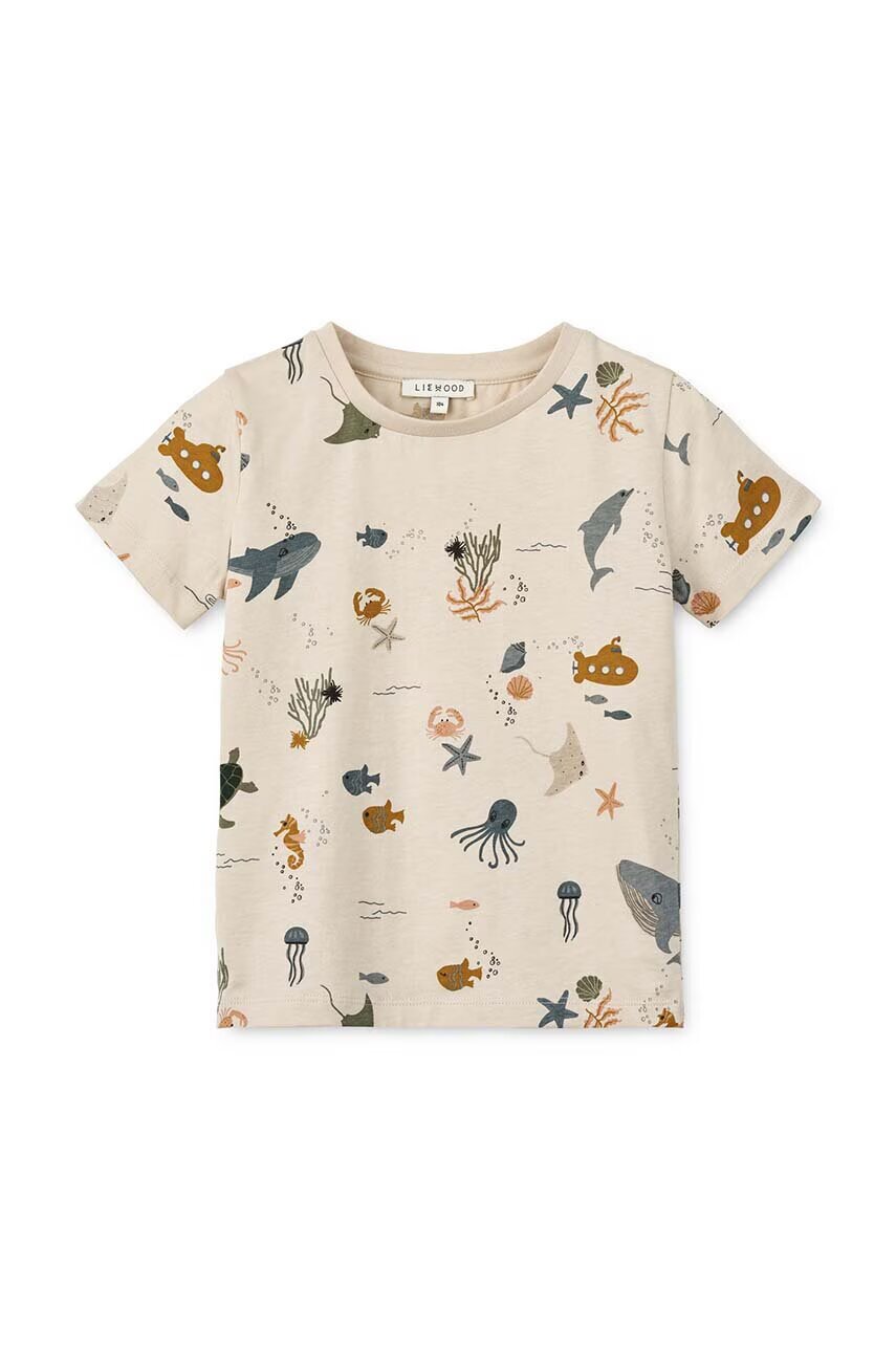 Liewood Бебешка памучна тениска Apia Baby Printed Shortsleeve T-shirt