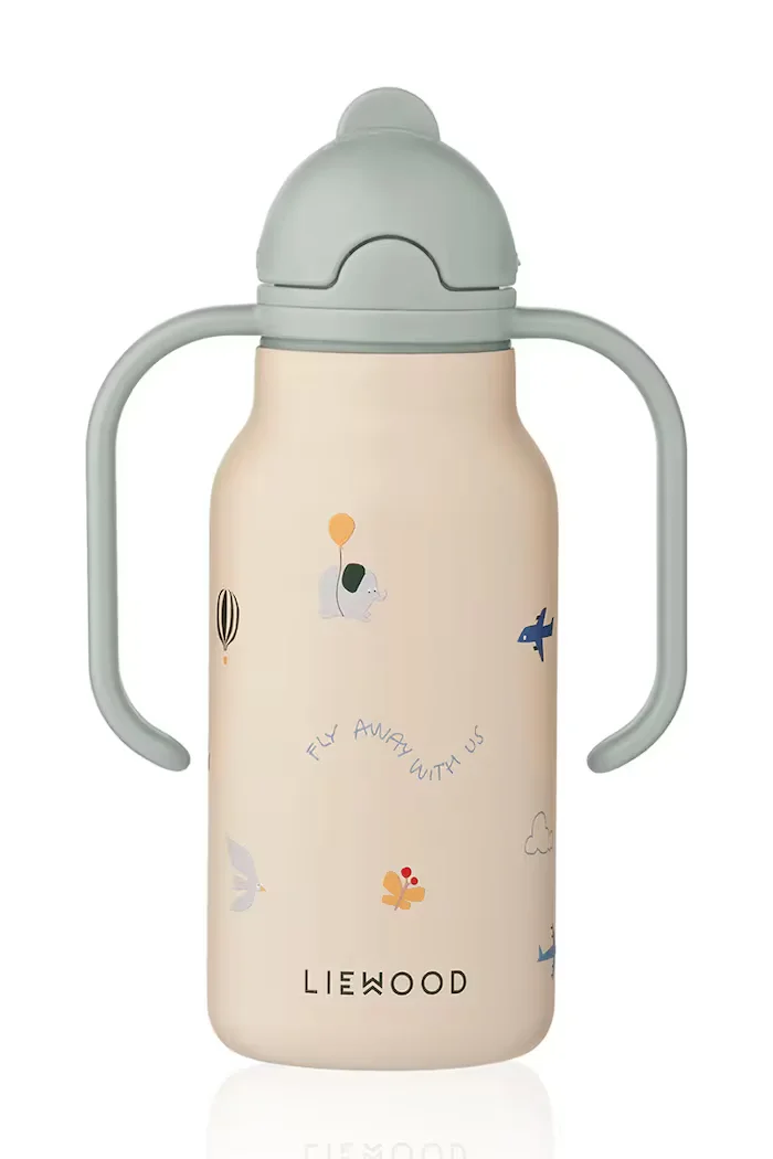 Liewood Бутилка за вода за деца Kimmie Water Bottle 250 ml бежова LW19618
