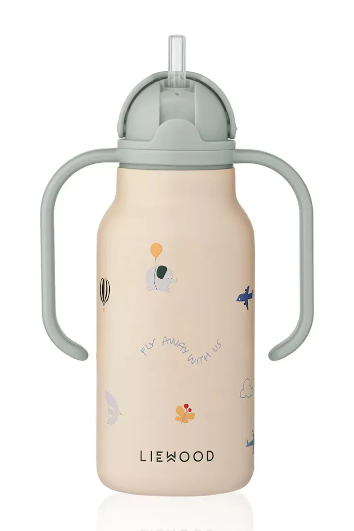 Liewood Бутилка за вода за деца Kimmie Water Bottle 250 ml бежова LW19618