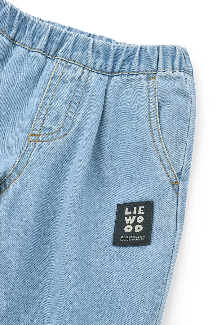 Liewood дънки loose за деца Borris Light Placement Denim Pants сини LW20928