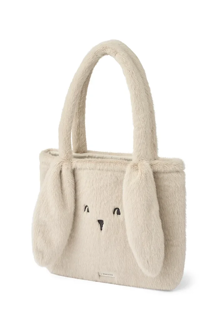 Liewood Детска чанта Lexi Plush Rabbit Totebag в бежово LW20810
