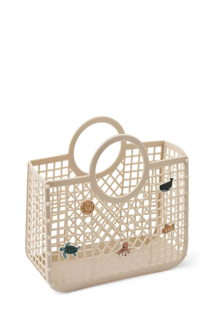 Liewood Детска чанта Samantha Basket With Charms в бежово LW19904