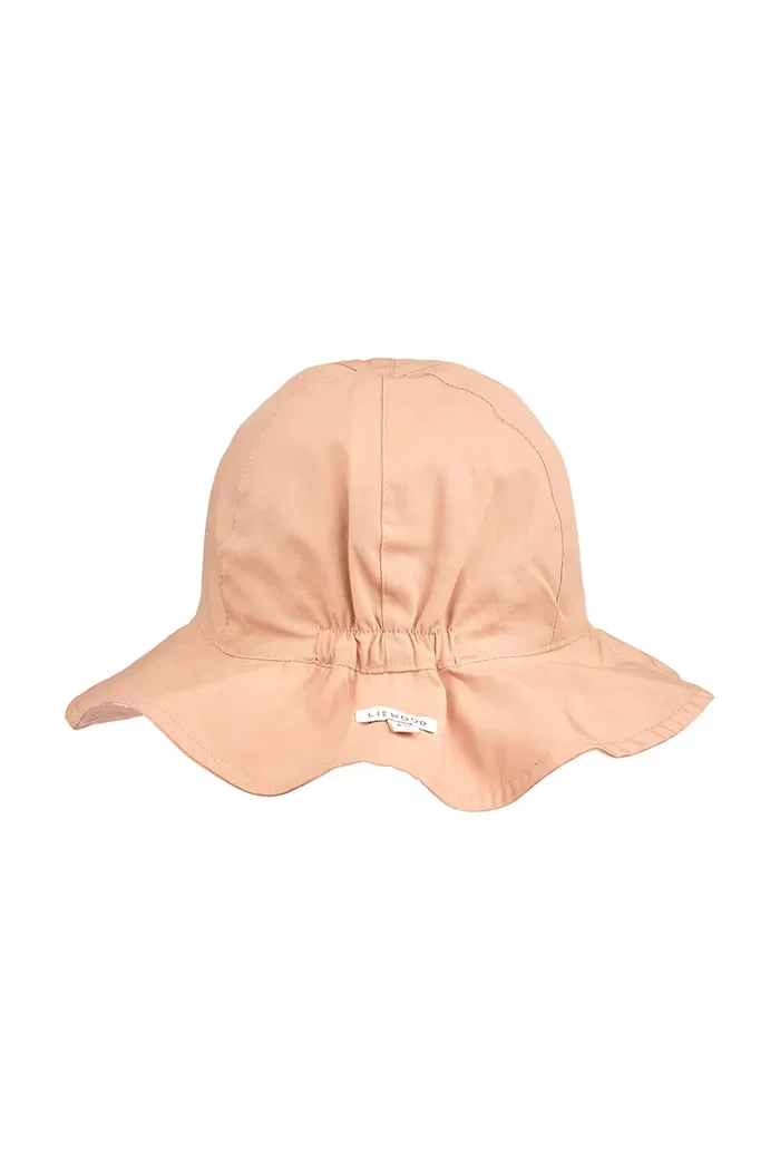 Liewood Детска памучна капела с две лица Amelia Reversible Sun Hat в розово LW17697
