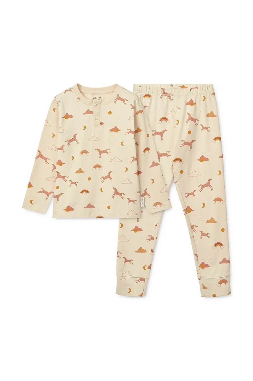Liewood Детска памучна пижама Wilhelm Printed Pyjamas Set