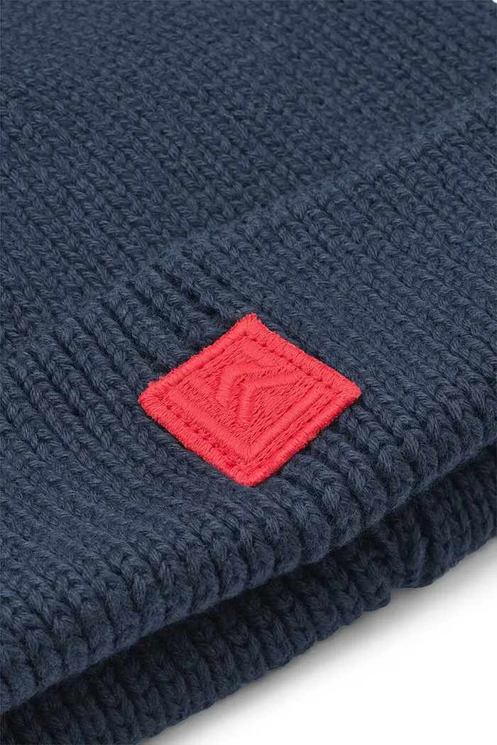 Liewood Детска памучна шапка Ezra Beanie в тъмносиньо LW20106